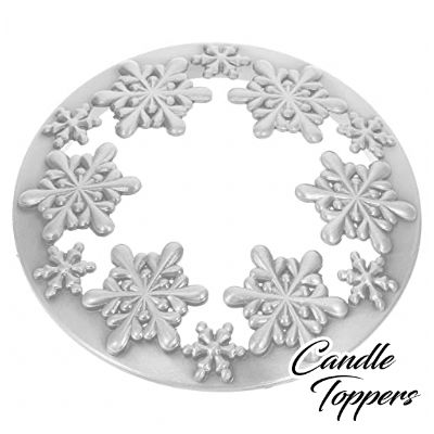 Photo of Snowflakes Shimmer Jar Candle Lid